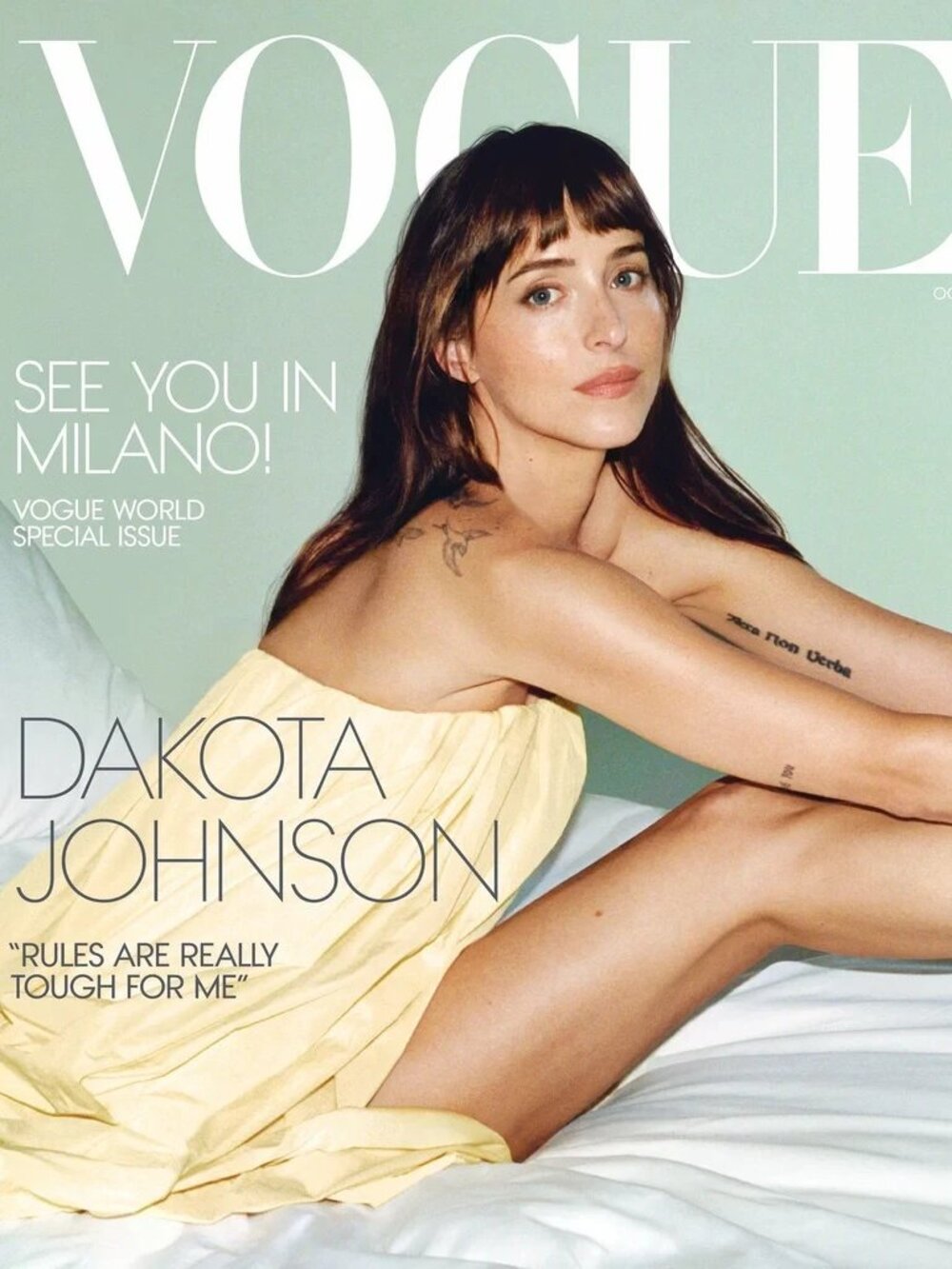 Vogue Magazine Dakota Johnson Mikey Madison Vogue World Milano Fash October 2026